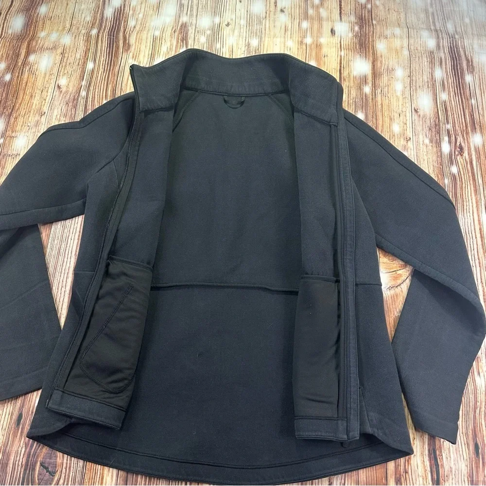 Lululemon Women's Insculpt Jacket Color Heathered Black / Black Size 8 Full Zip